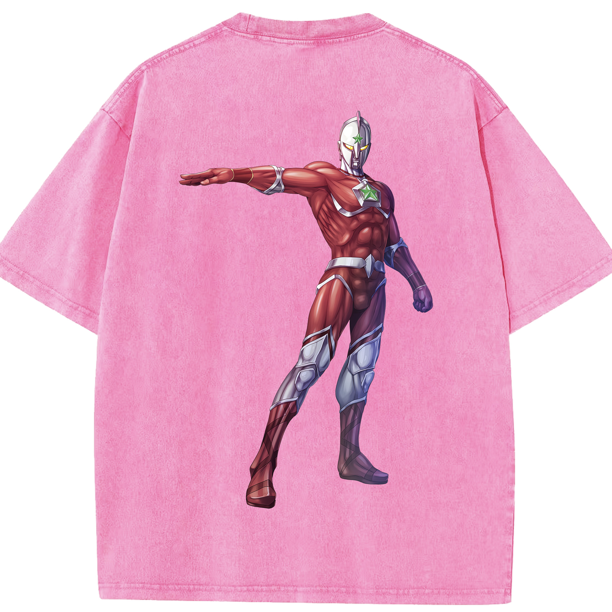 （画像用） ウルトラマン Ultraman 綿100% ヴィンテージ風 半袖Tシャツ（背面プリント）